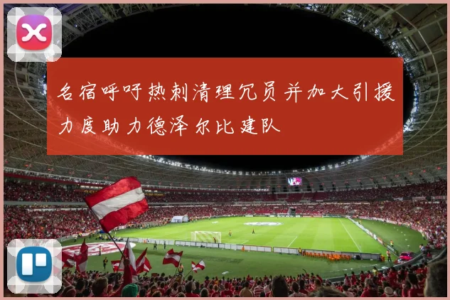 名宿呼吁热刺清理冗员并加大引援力度助力德泽尔比建队