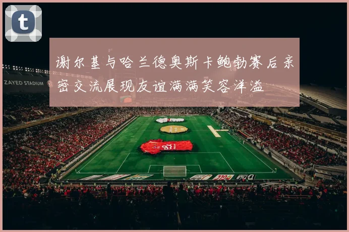 谢尔基与哈兰德奥斯卡鲍勃赛后亲密交流展现友谊满满笑容洋溢
